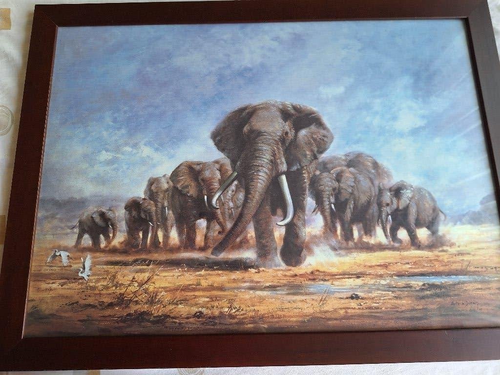 schilderij, Enlèvement, Animaux