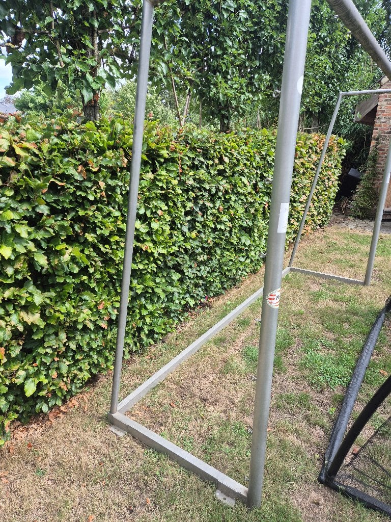 Aluminium voetbaldoel te koop, Ophalen, Gebruikt, Overige typen