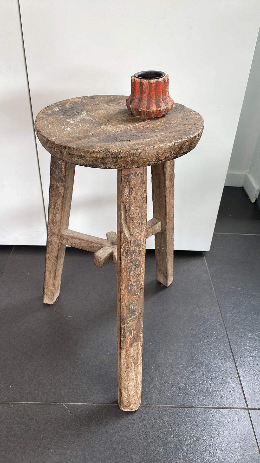 Krukje hout stoer sober, Huis en Inrichting, Ophalen of Verzenden, Zo goed als nieuw