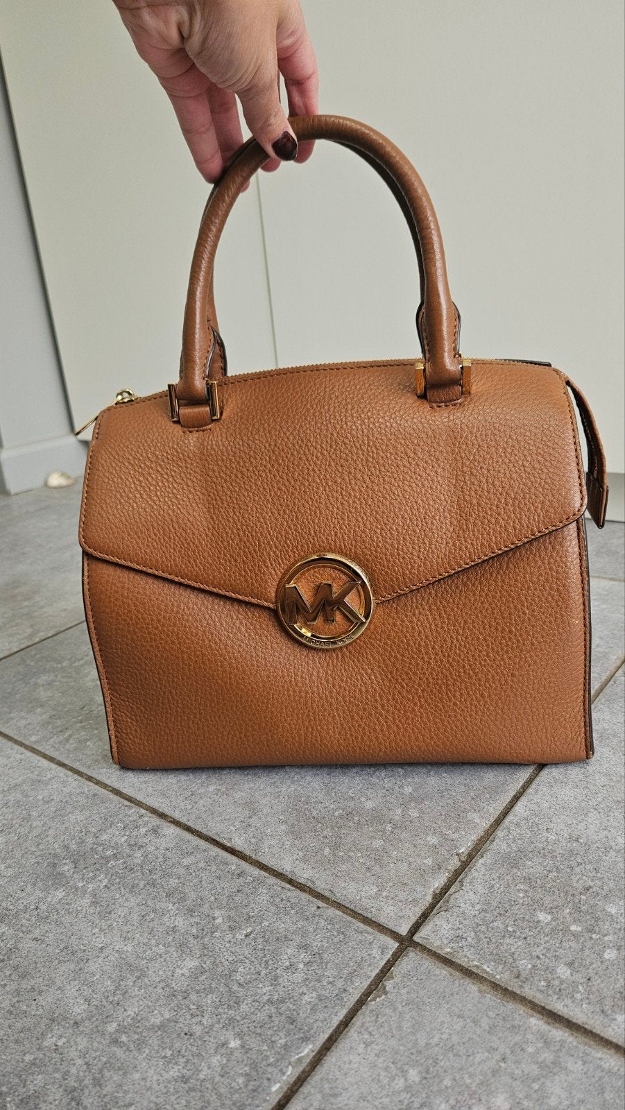 Michael Kors cognac handtas, Ophalen, Gebruikt, Bruin, Handtas