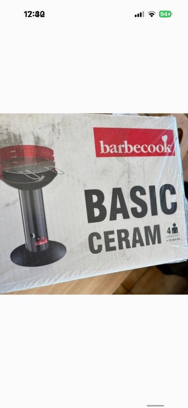 Nieuw ( nog in verpakking ) basic ceram bbq voor 4 personen, Ophalen