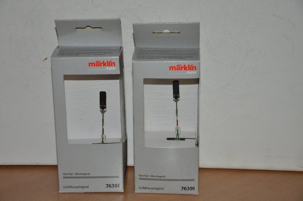 marklin 2x76391 Digital Signal principal de block, Hobby & Loisirs créatifs, Trains miniatures | HO, Enlèvement ou Envoi, Utilisé