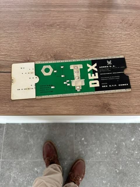 reclame meter schuifbaar Comex DEX Arbed S.A., Verzamelen, Ophalen of Verzenden, Overige typen