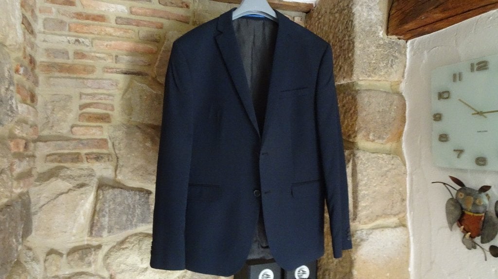 joli veston hommes, Vêtements | Hommes, Enlèvement ou Envoi, Comme neuf, Bleu