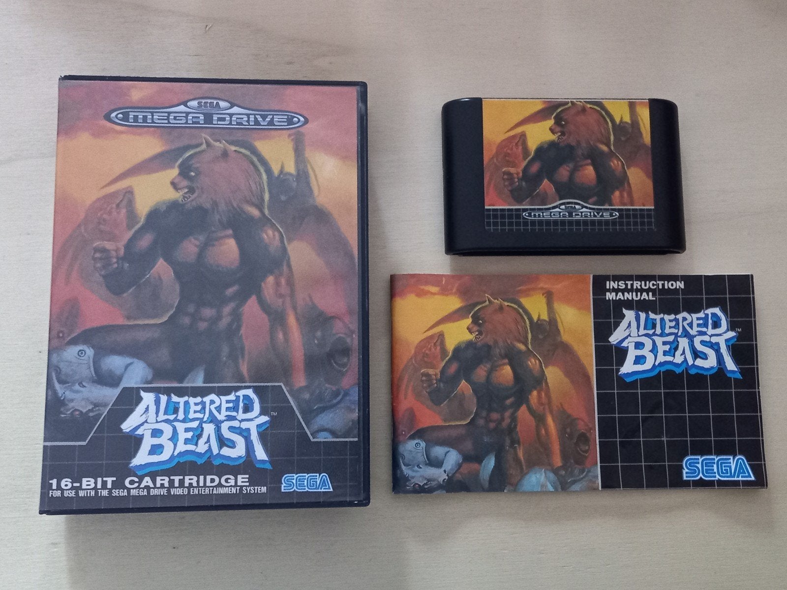 SEGA Mega Drive - Altered Beast complet, Enlèvement ou Envoi, 1 joueur, À partir de 7 ans, Aventure et Action