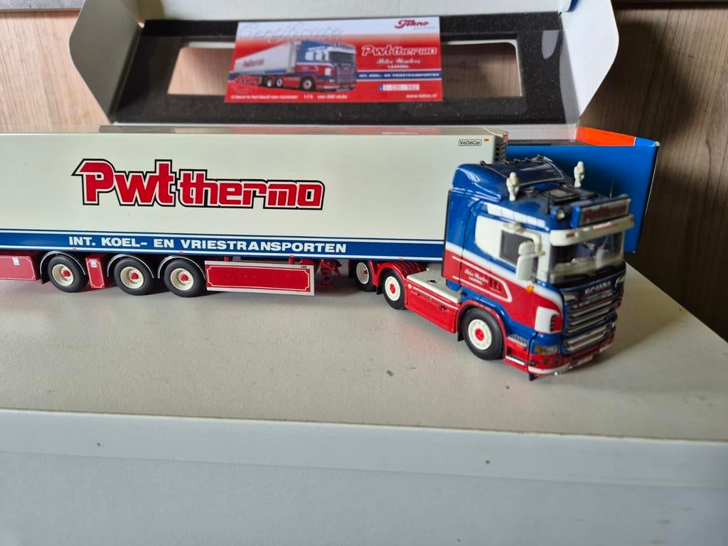 Tekno model Peter Wouters scania, Ophalen of Verzenden, Zo goed als nieuw, Bus of Vrachtwagen, Tekno