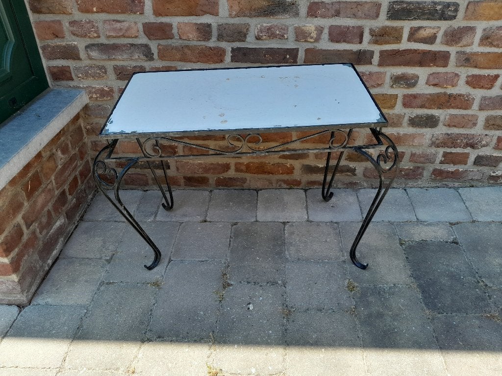 Smeed ijzeren Tuintafel bieden vanaf € 45,-, Ophalen, Gebruikt, Rechthoekig, Metaal