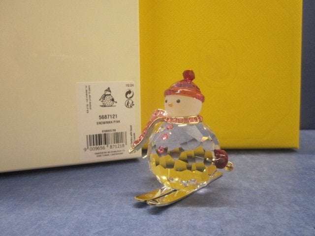 Swarovski Holiday Cheers Dulcis Sneeuwpop Roze, Ophalen of Verzenden, Nieuw, Figuurtje