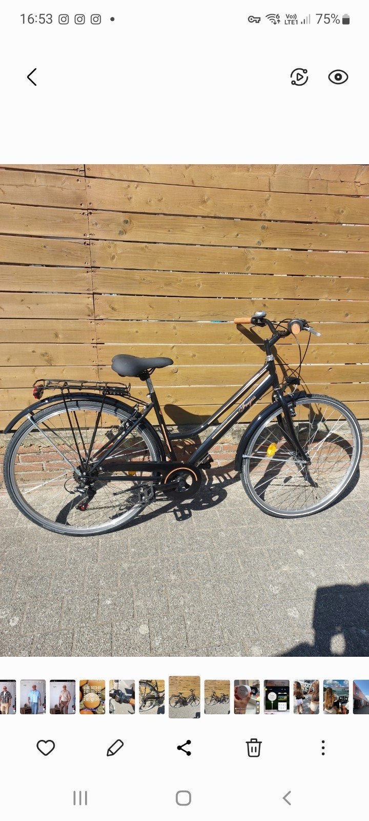 damesfiets, Enlèvement, Vitesses
