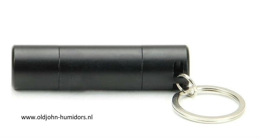 SIGARENBOOR ADORINI  DUBBEL MES SOLINGEN STAAL ZWART   skn32, Ophalen of Verzenden, Nieuw, Tabaksdoos of Verpakking