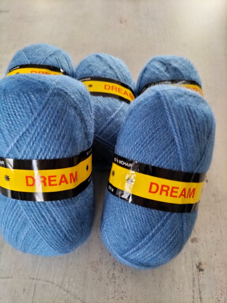 Pelote de laine Dream bleu (5x100 gr) C 7, Enlèvement ou Envoi