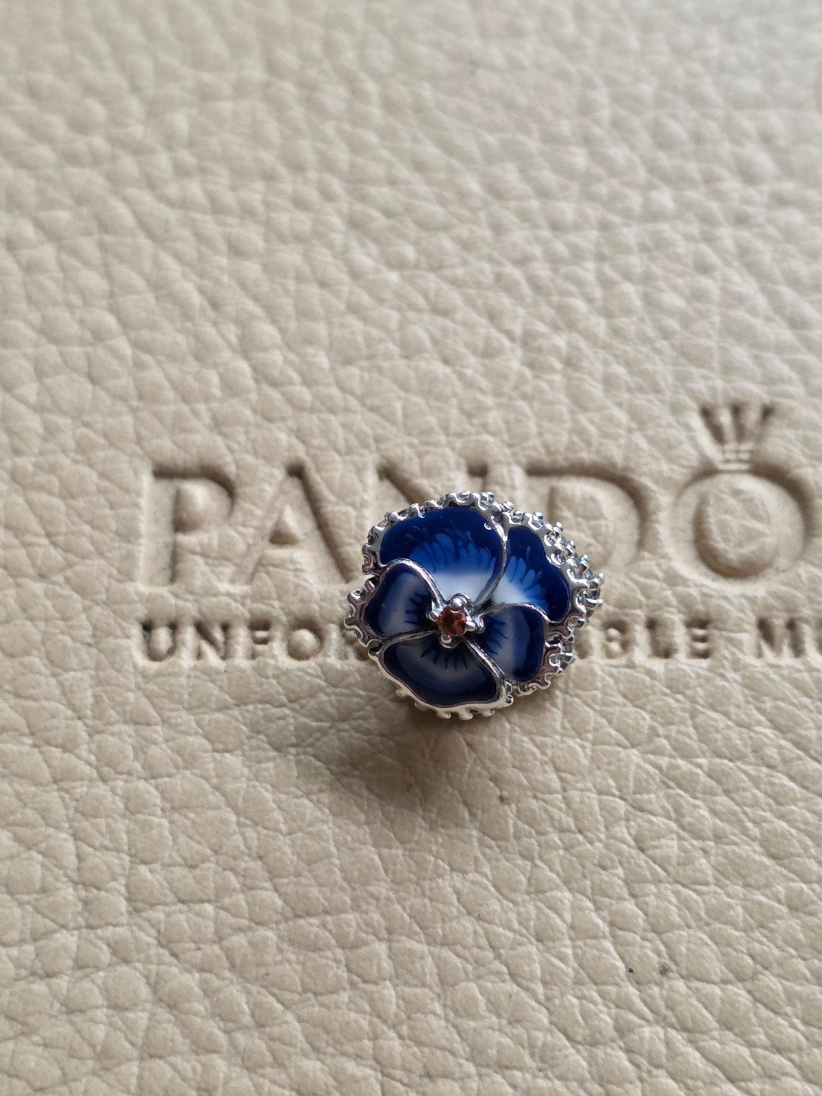 Pandora blauwe bloem, Ophalen of Verzenden, Pandora