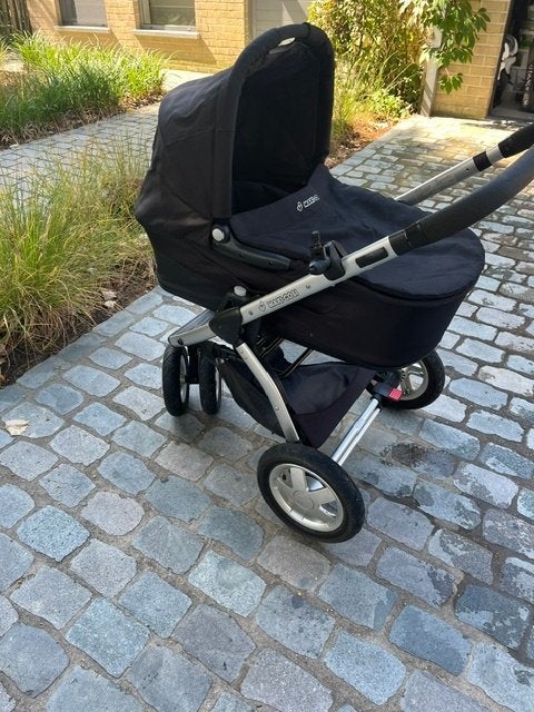 kinderwagen met wieg omvormbaar tot buggy, Gebruikt, Luchtbanden, Maxi-Cosi, Ophalen