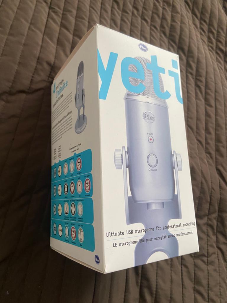 Microfoon blue yeti, Enlèvement, Comme neuf