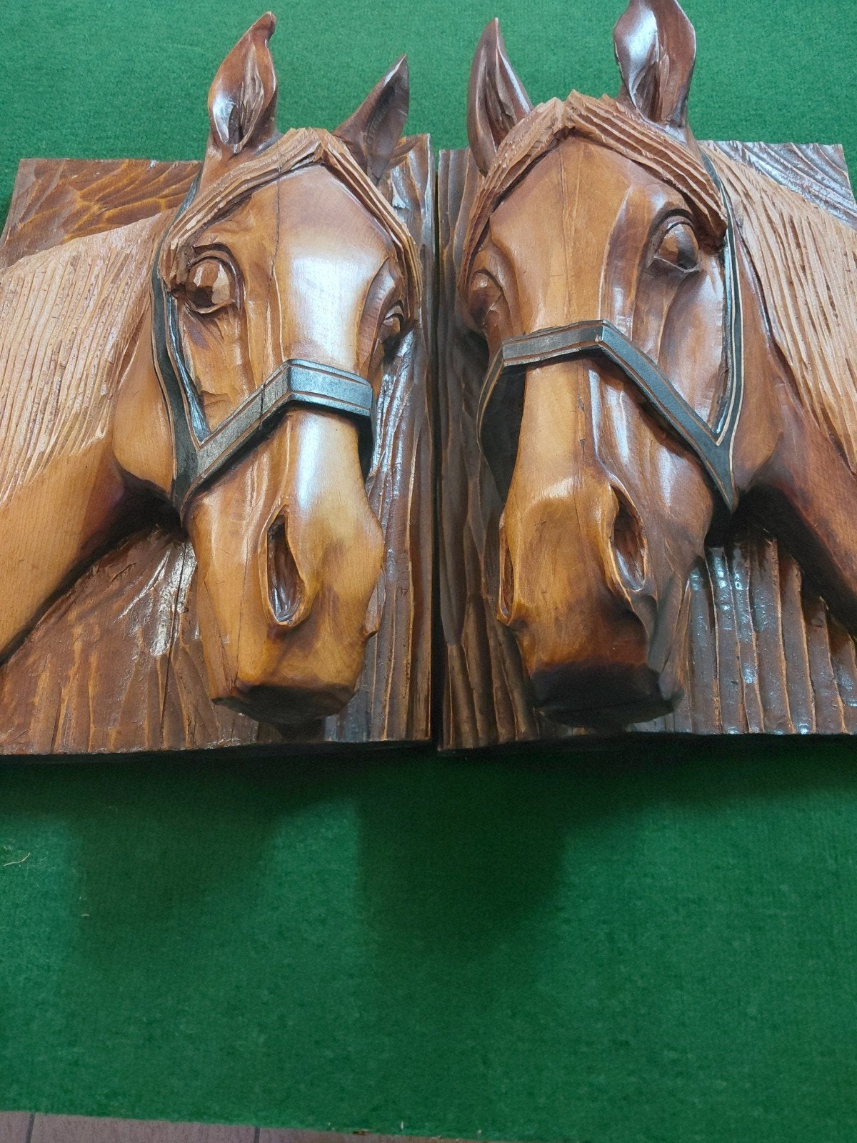 paarden, Antiek en Kunst, Kunst | Beelden en Houtsnijwerken, Ophalen of Verzenden, Hout