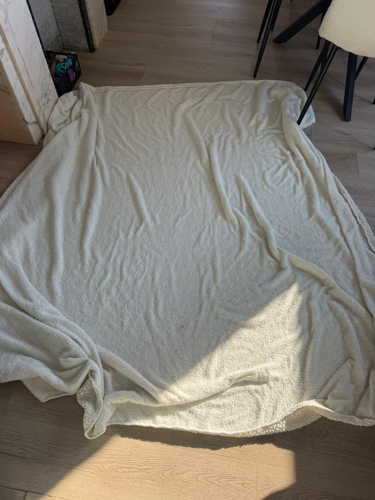 blanc cassé/beige, Enlèvement ou Envoi, Couverture décorative, Beige, 200 cm