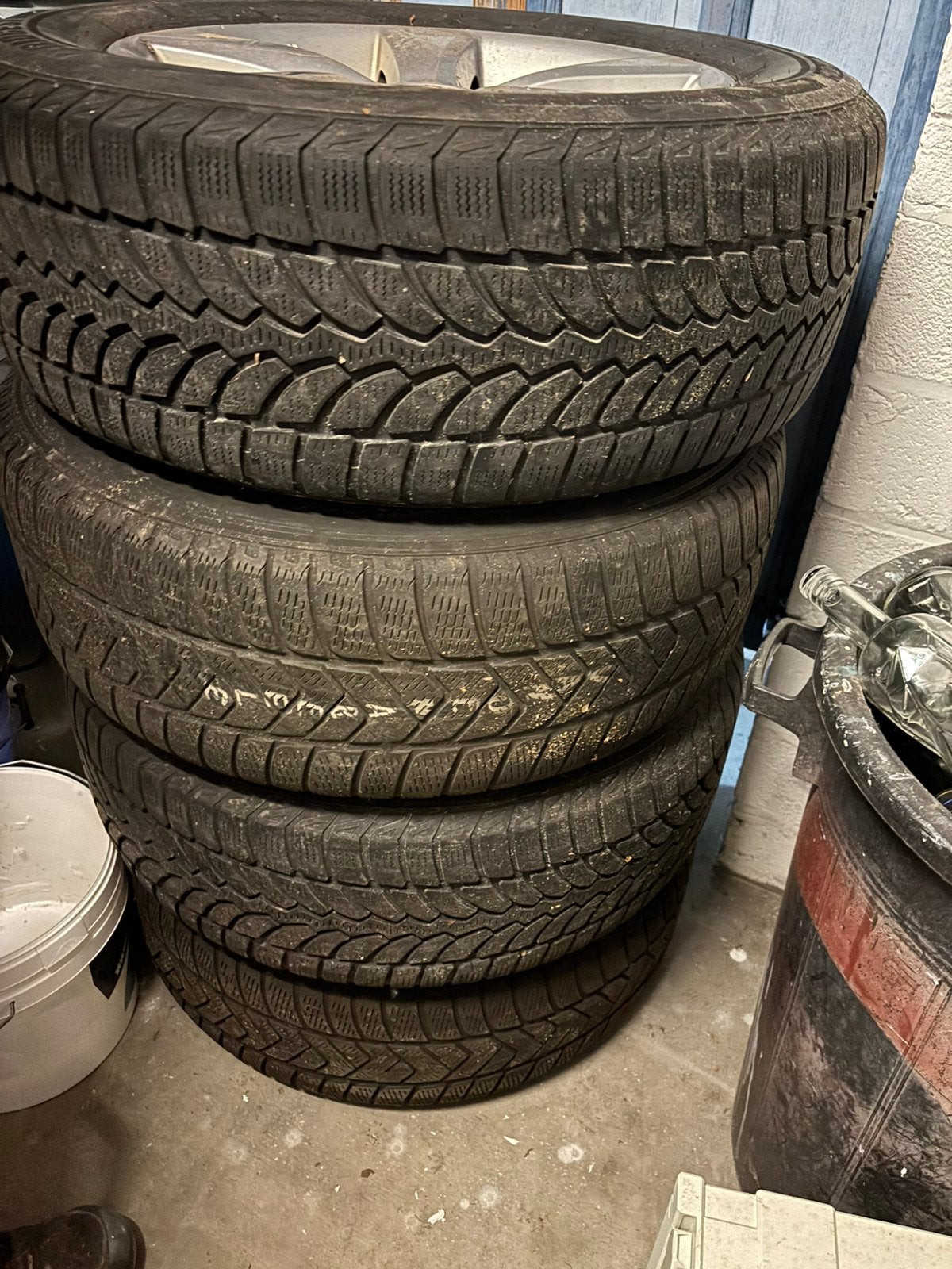 Velgen + banden, Ophalen, 18 inch, Gebruikt, Banden en Velgen