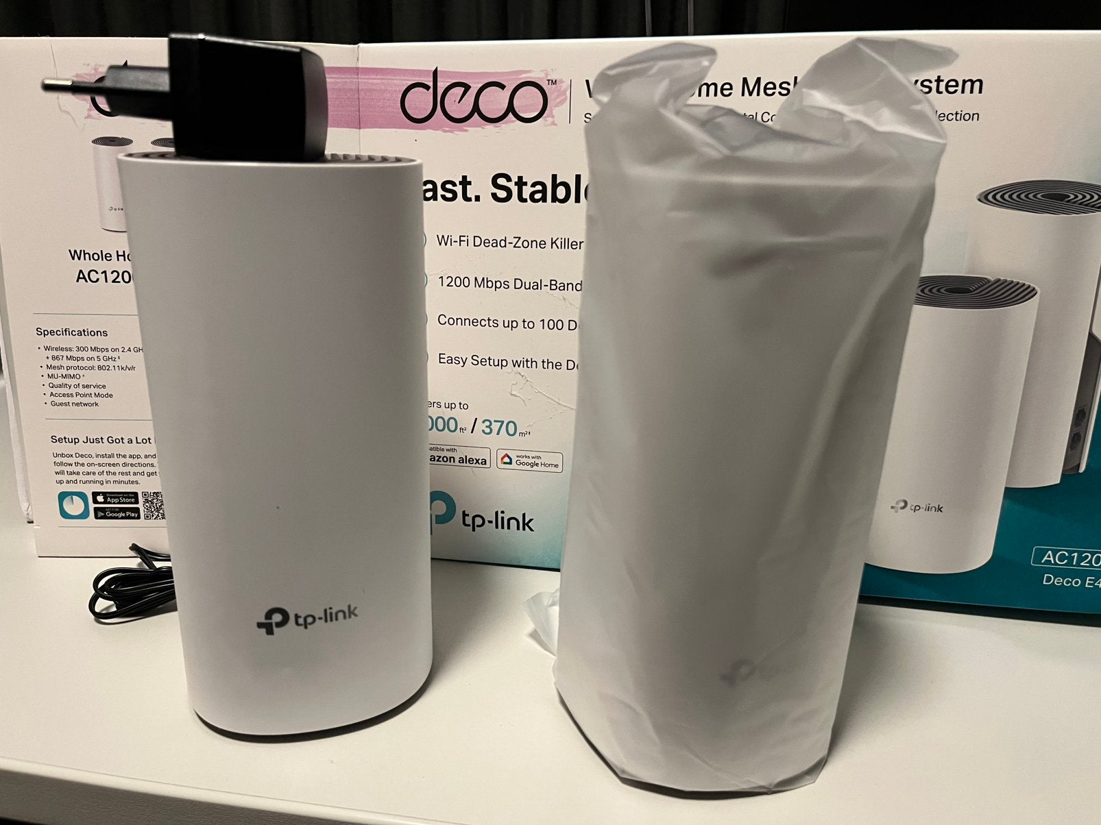 6 stuks TP-Link Deco E4 AC1200 Whole Home Mesh Wi-Fi Systeem, Computers en Software, Ophalen of Verzenden, Zo goed als nieuw, TP-Link