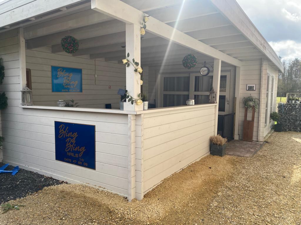 Tuinhuis / blokhut met overkapping, Ophalen, Zo goed als nieuw, Blokhut, Met overkapping