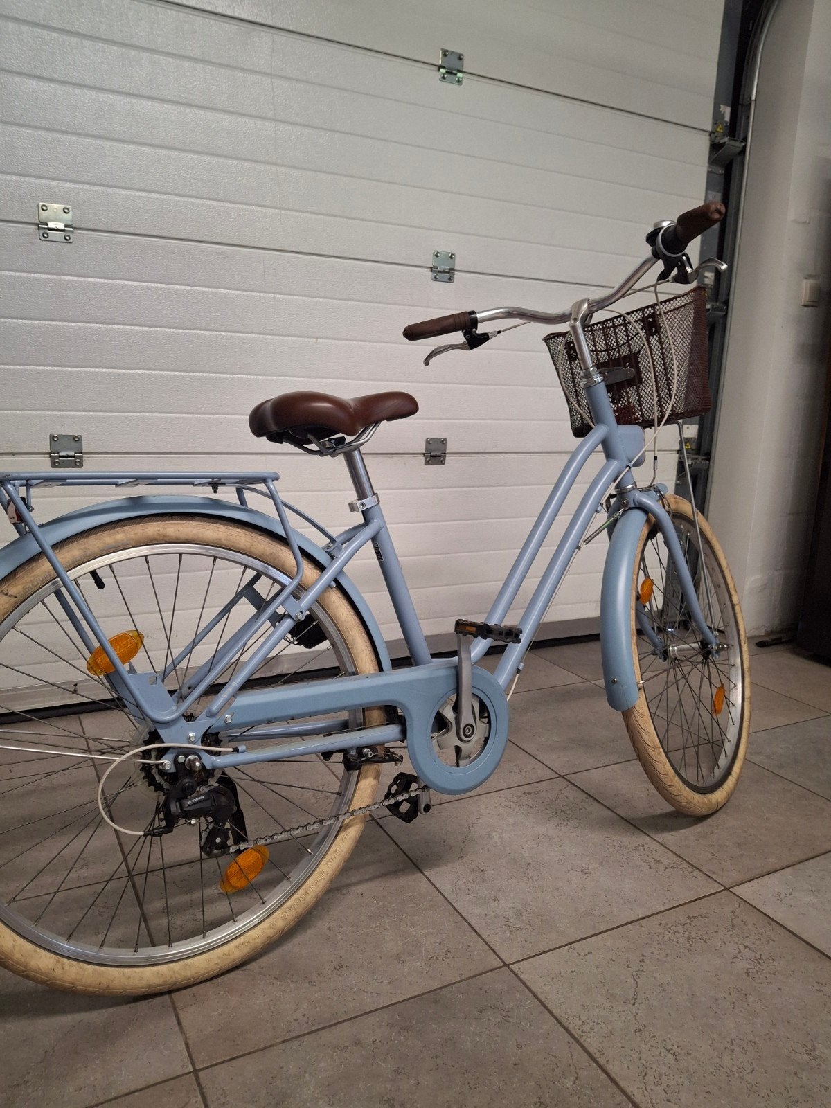 Elops 520 Btwin meisjes/damesfiets jeansblauw, Fietsen en Brommers, Ophalen, Versnellingen