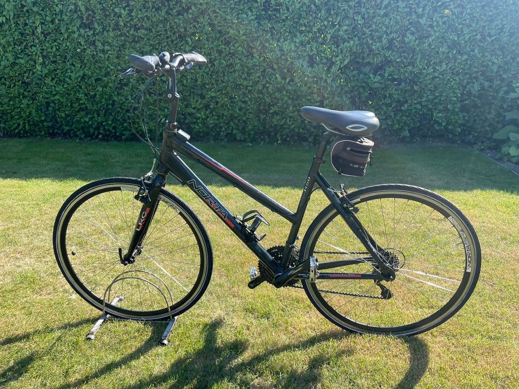 Zwarte Norta dames sportfiets met klikpedalen 28 inch, 28 inch, Gebruikt, 47 tot 50 cm, Meer dan 20 versnellingen