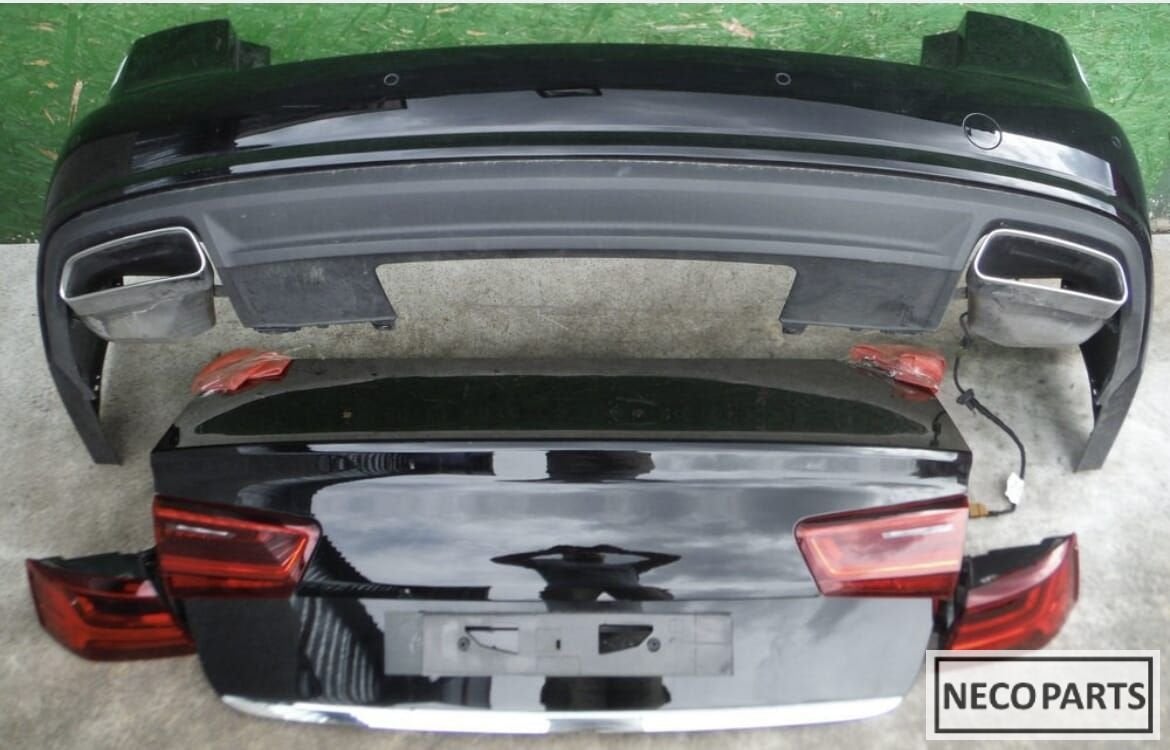 AUDI A6 C7 4G FACELIFT SEDAN ACHTERKLEP BUMPER ACHTERLICHT, Auto-onderdelen, Gebruikt, -, -, -
