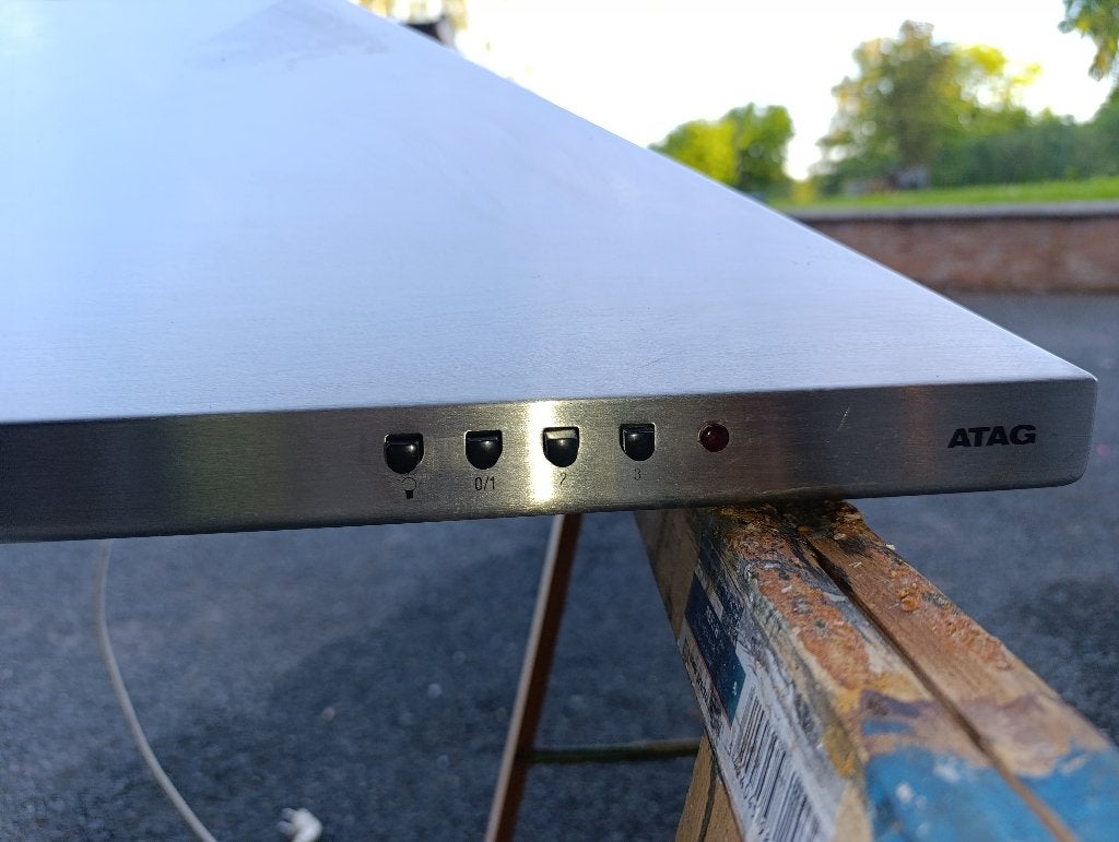 hotte aspirante ATAG, Electroménager, Hottes, Moteur, Hotte murale, Comme neuf, Enlèvement