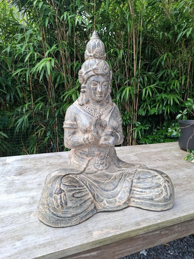 zittende boeddha., Enlèvement, Comme neuf, Autres matériaux, Bouddha