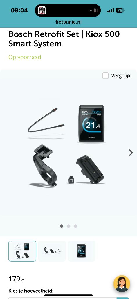 Bosch upgrade kit kiox 500 + support et câble, Vélos & Vélomoteurs, Neuf, Autres marques, Enlèvement, Électrique