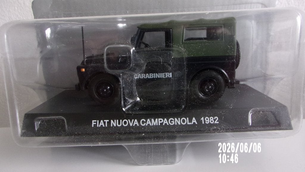 FIAT NUOVA CAMPAGNOLA 82 CARABINIERS.1/43 NEW SCELLE, Ophalen of Verzenden, Nieuw, Auto, Overige merken