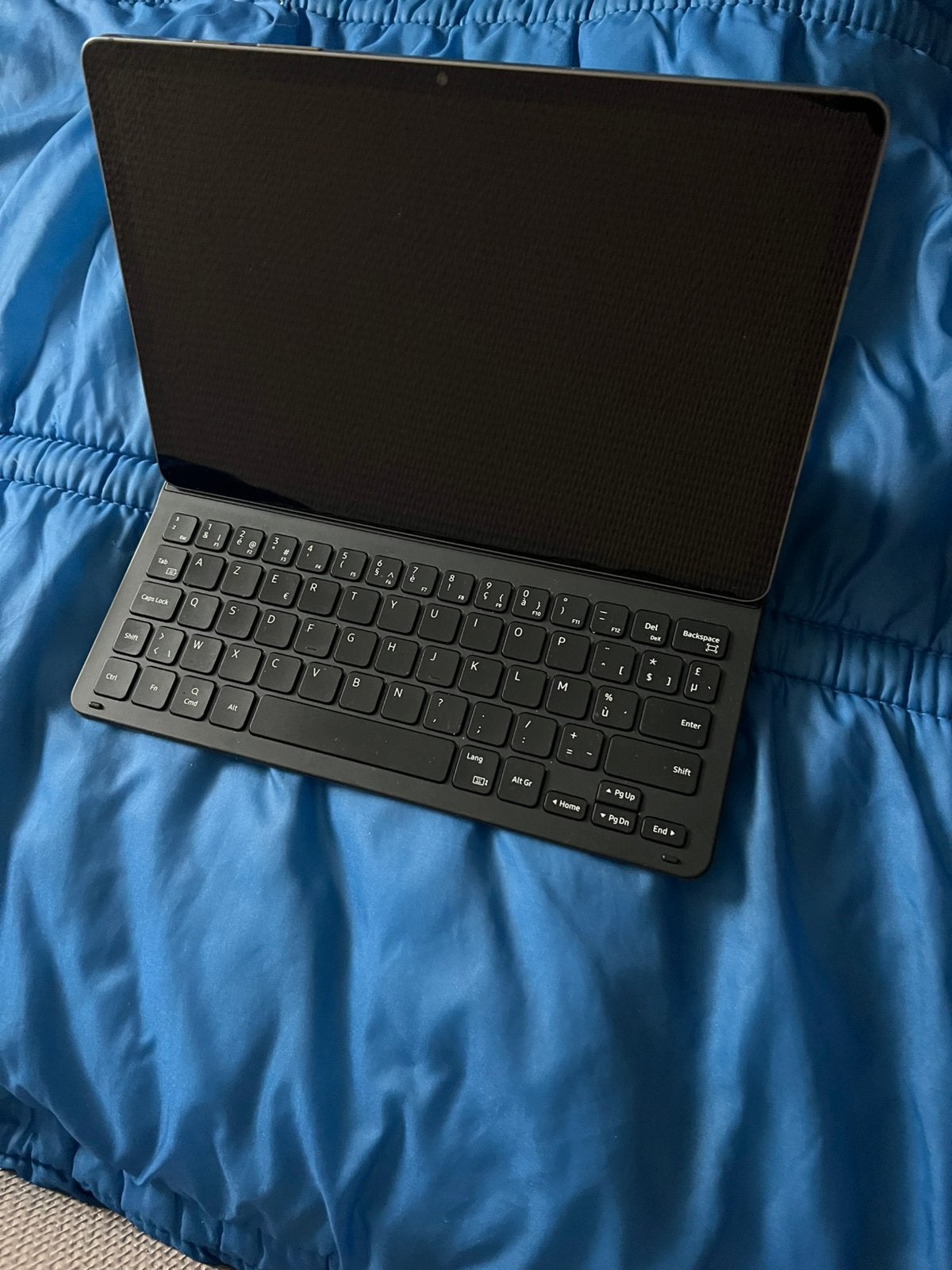 Samsung Tablet met toetsenbord, Computers en Software, Ophalen of Verzenden, Zo goed als nieuw