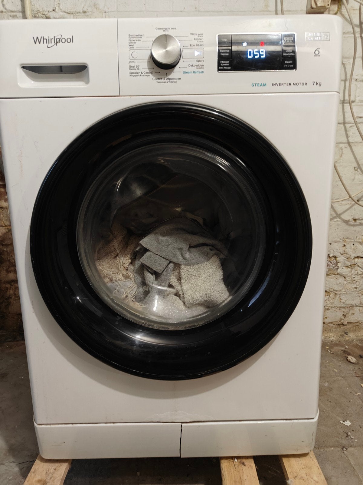 Wasmachine, Ophalen