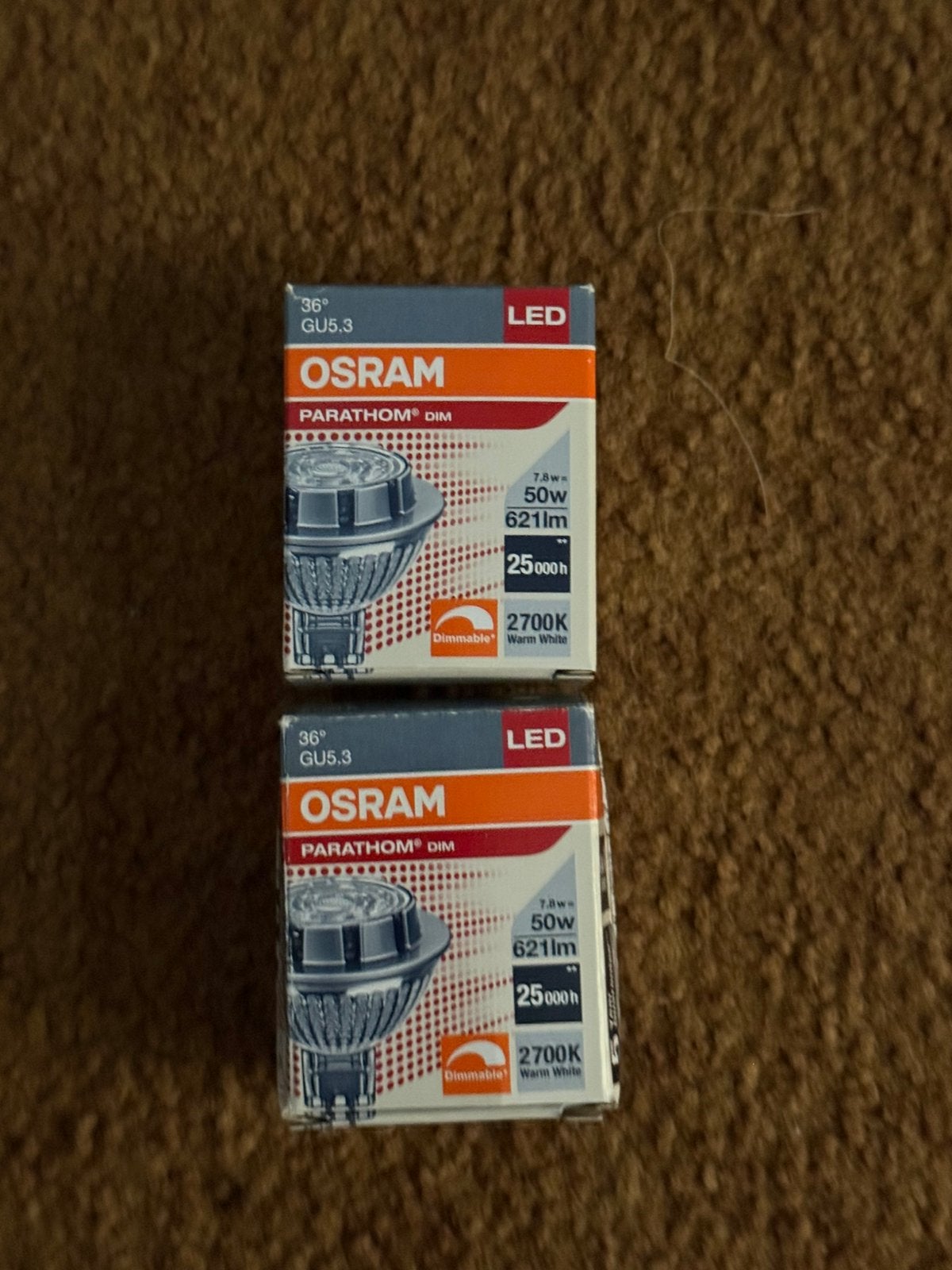 Twee OSRAM Parathom LED-spots, nog in de originele verpakkin, Maison & Meubles, Lampes | Lampes en vrac, Enlèvement ou Envoi, Osram