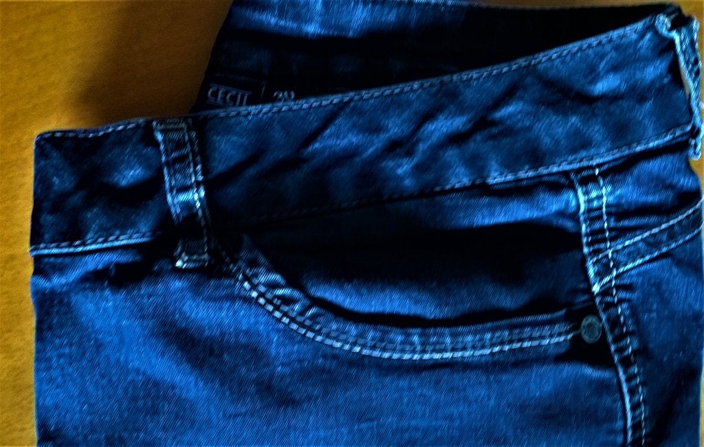 Te koop: Mooie blauwe jeans van "Cecil Toronto" 32 inch., Kleding | Dames, Spijkerbroeken en Jeans, Gedragen, W30 - W32 (confectie 38/40)