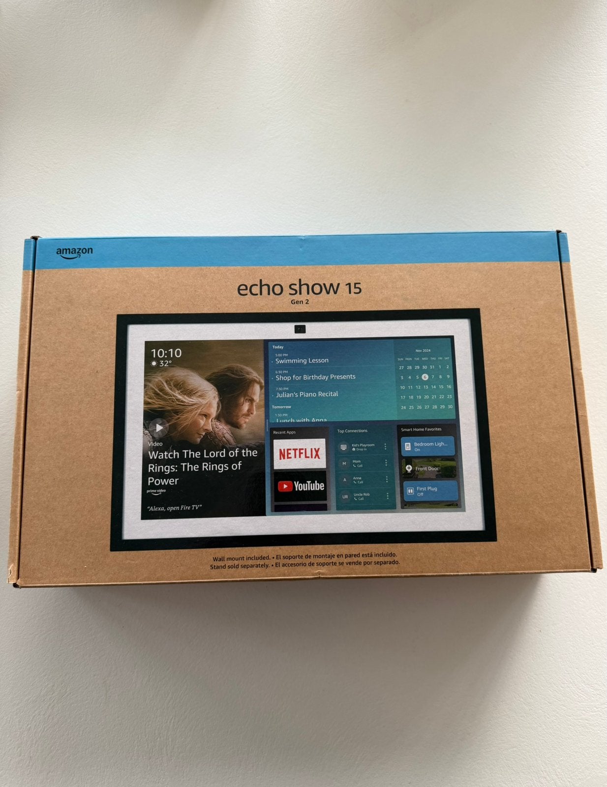 Amazon Echo show 15 (2nd Gen) - Smarthome display, Audio, Tv en Foto, Ophalen of Verzenden, Zo goed als nieuw, Touchscreen