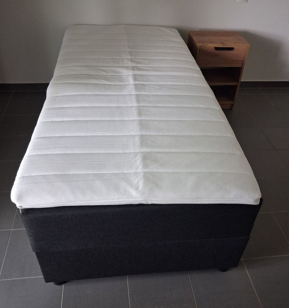 Eenpersoonsbed boxspring, Maison & Meubles, Chambre à coucher | Lits boxsprings, Neuf, 90 cm, Une personne, Enlèvement