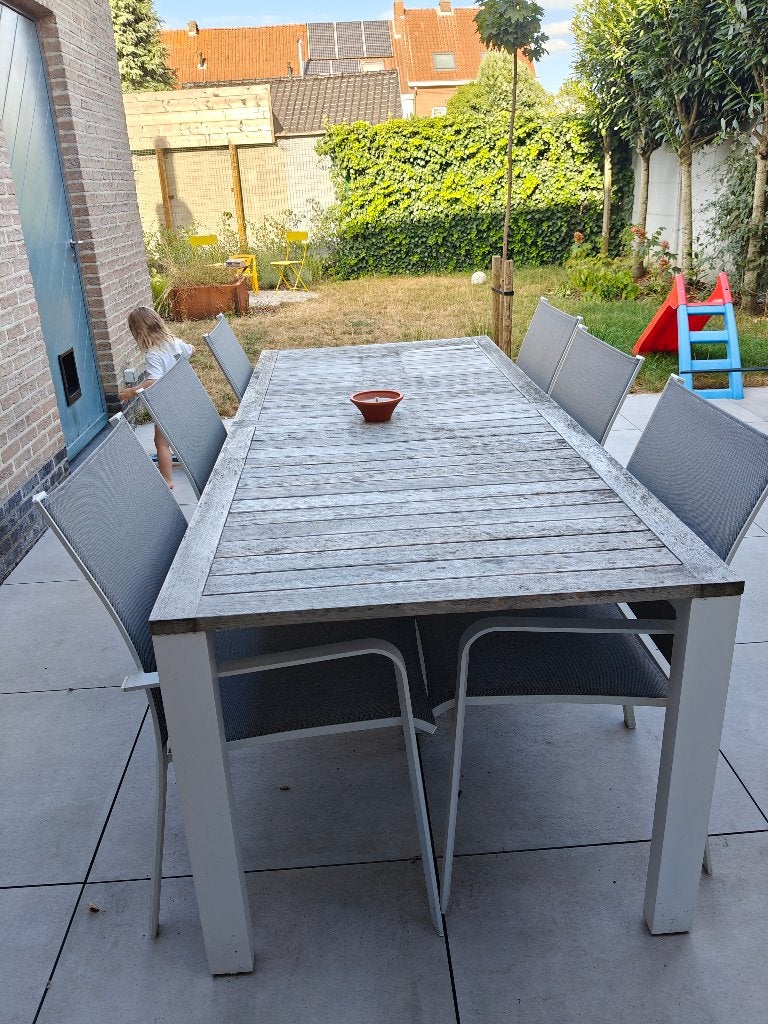 Tuinset Exterioo, Ophalen, Gebruikt, Eettafel, 6 zitplaatsen
