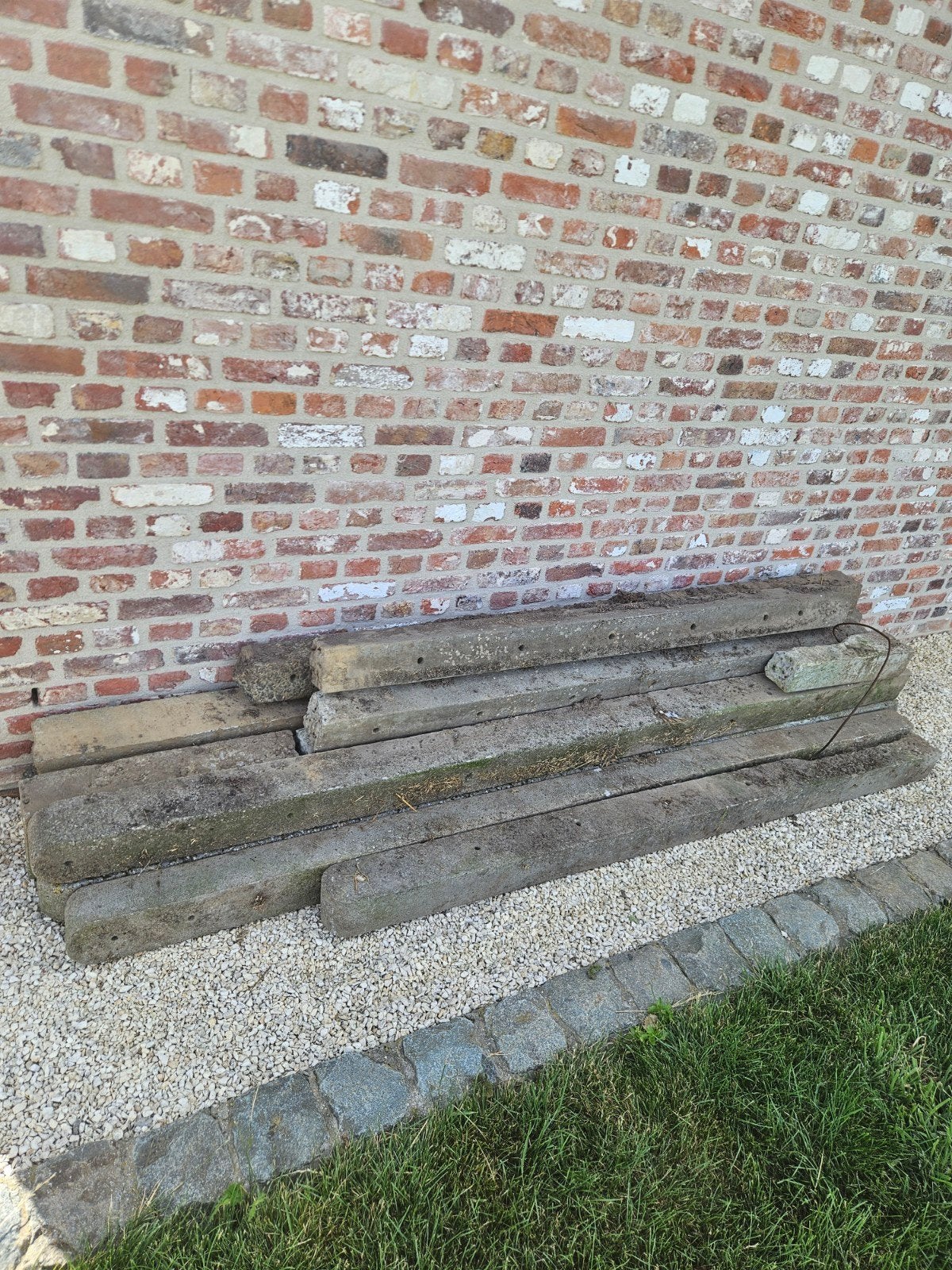 Betonpalen gratis, Ophalen