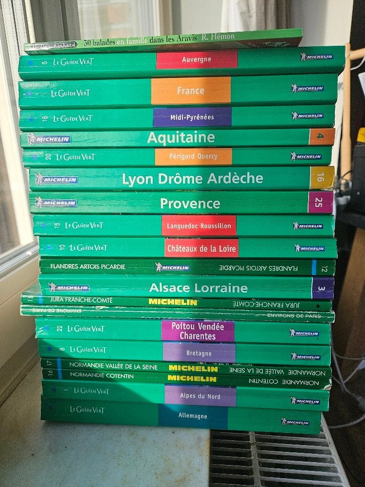 19 groene Michelin-gidsen, Boeken, Ophalen, Michelin, Zo goed als nieuw, Reisgids of -boek