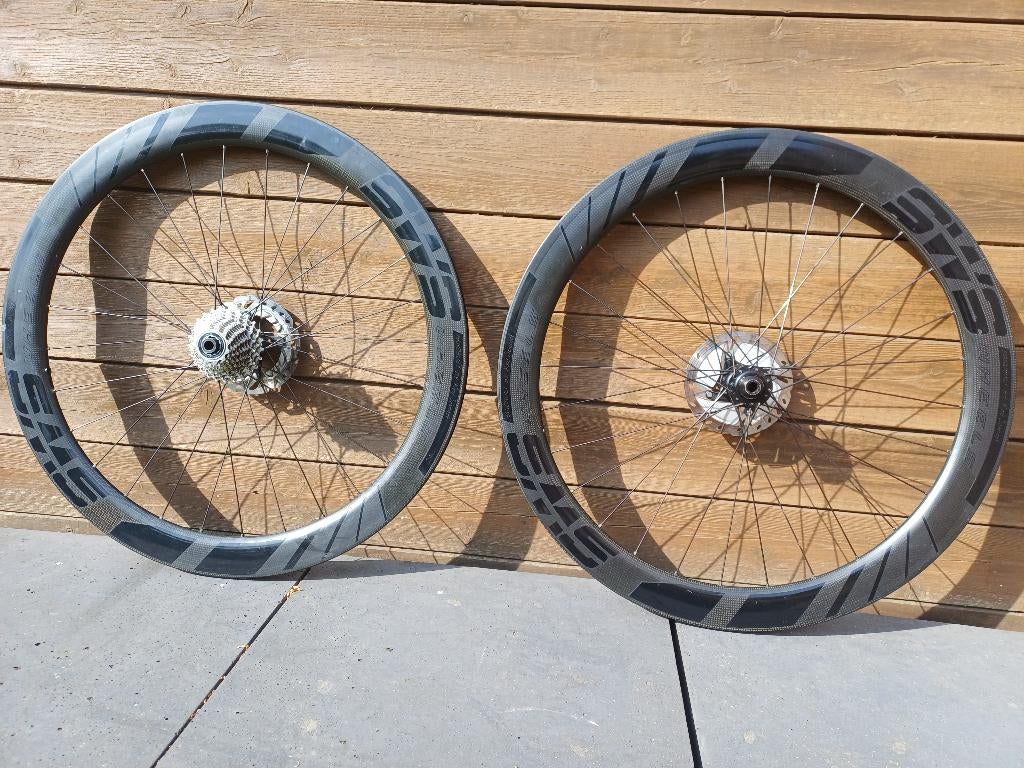 SWS carbon wielset 55mm, Fietsen en Brommers, Fietsonderdelen, Gebruikt, SWS, Racefiets, Carbon