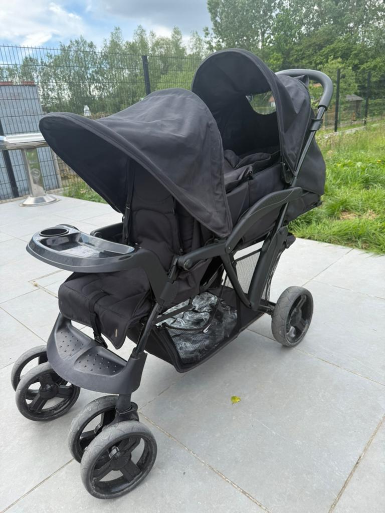 Dubbele buggy topmark, Kinderen en Baby's, Tweelingen en Meerlingen, Ophalen, Zo goed als nieuw