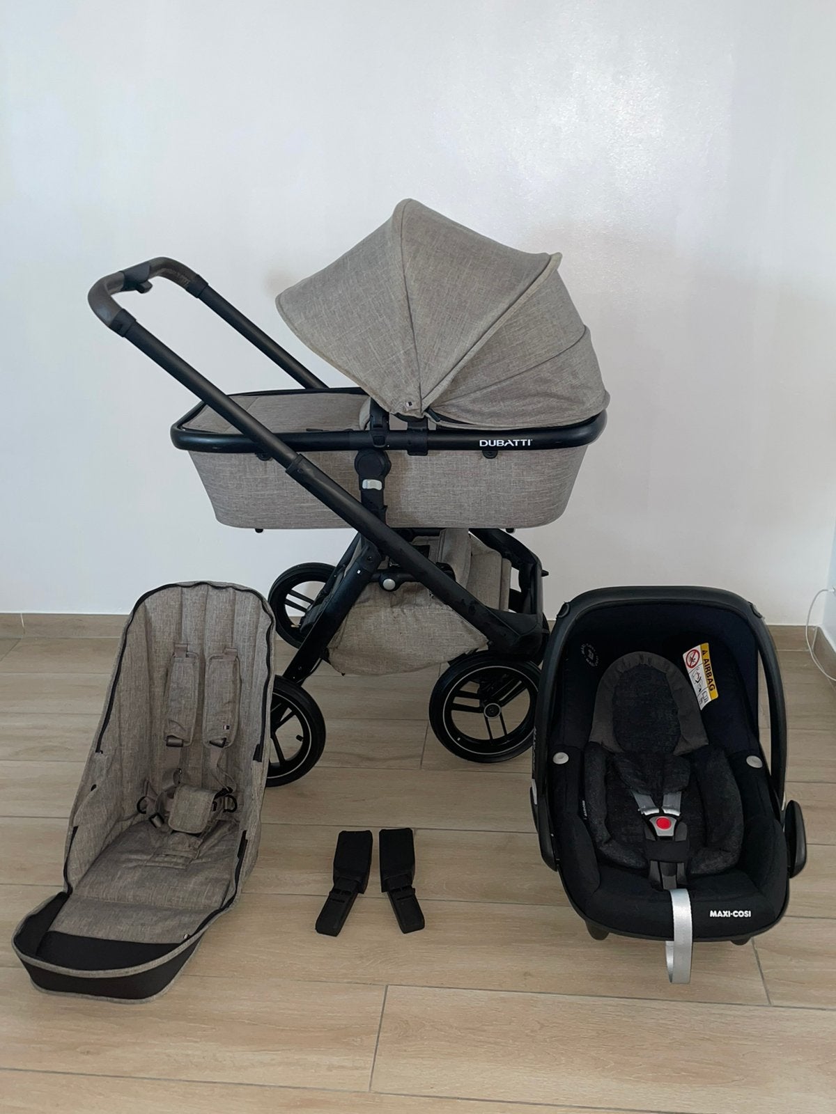 Dubatti One E5 noire - Sandy Taupe 3-in-1, Enlèvement ou Envoi, Comme neuf, W, Babygelk