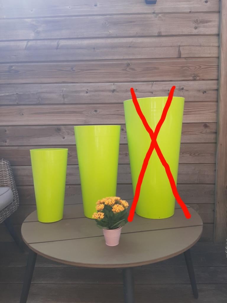 Bloempotten in topstaat!, Enlèvement, Synthétique, Intérieur