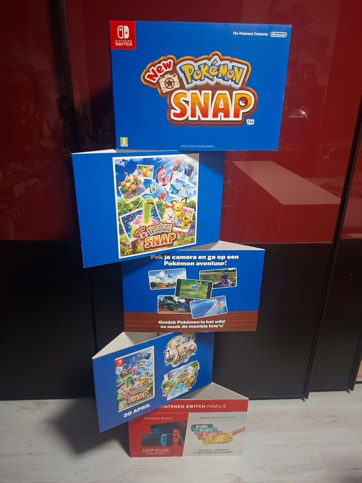 Grand présentoir d'achats en carton Pokémon Snap - Nintendo, Enlèvement, Comme neuf