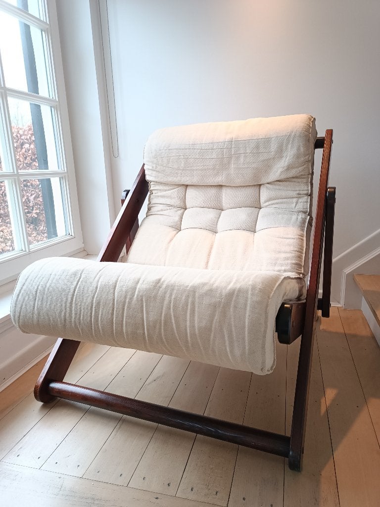 Lounge chair Kon Tiki Vintage Ikea Classic, Antiquités & Art, Enlèvement
