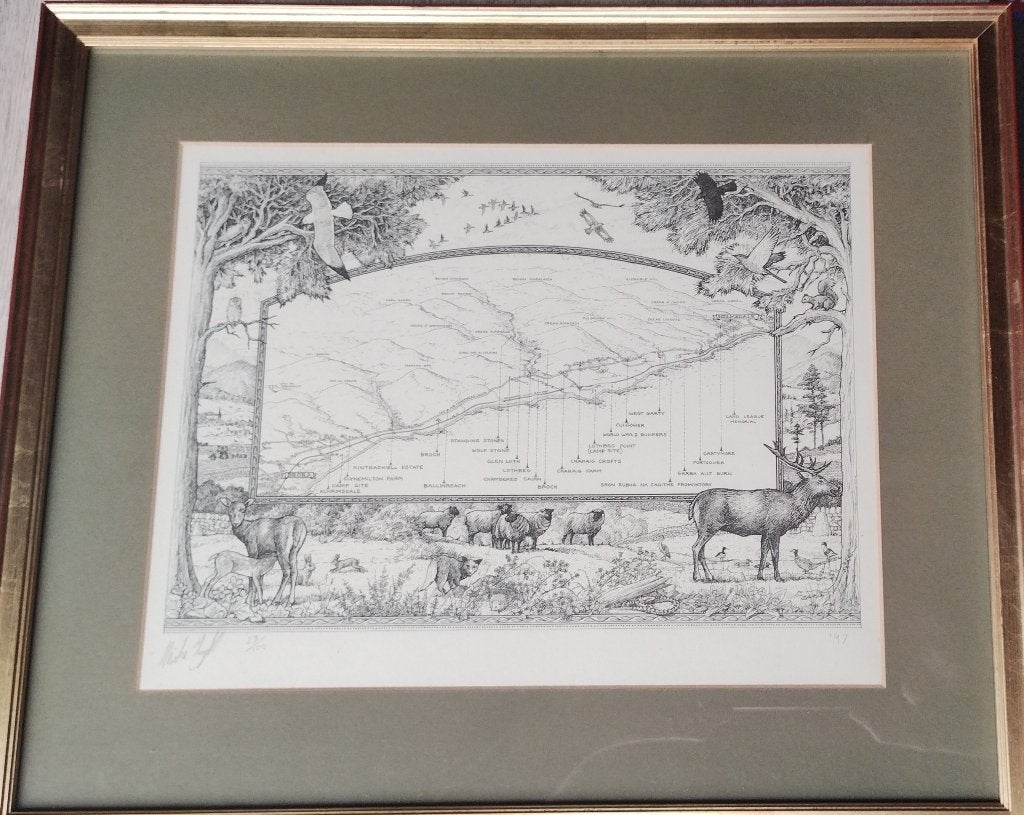 ets genummerd en gesigneerd, Ophalen, Landschap, Genummerd, 1950 - 1999