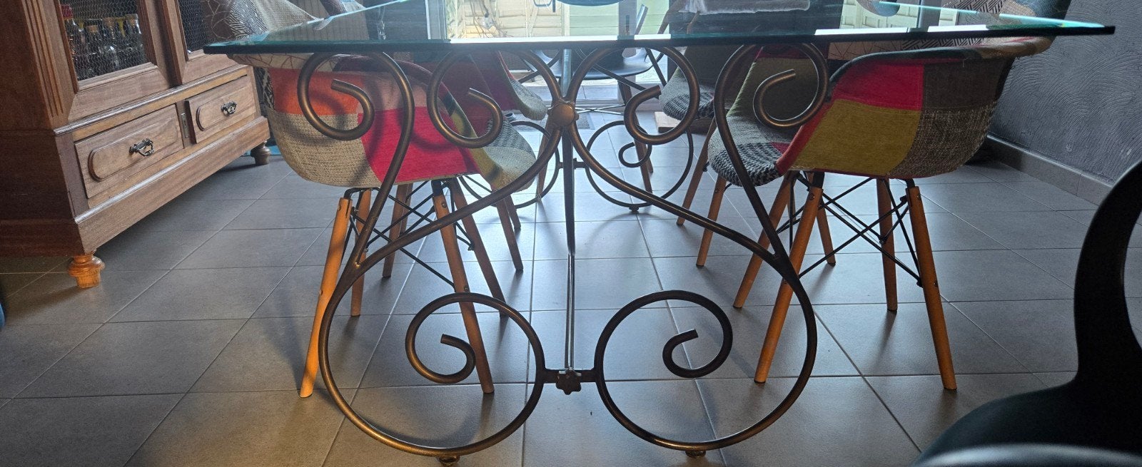 table salle a manger, Maison & Meubles, 150 à 200 cm, Cinq personnes ou plus, Verre, Enlèvement