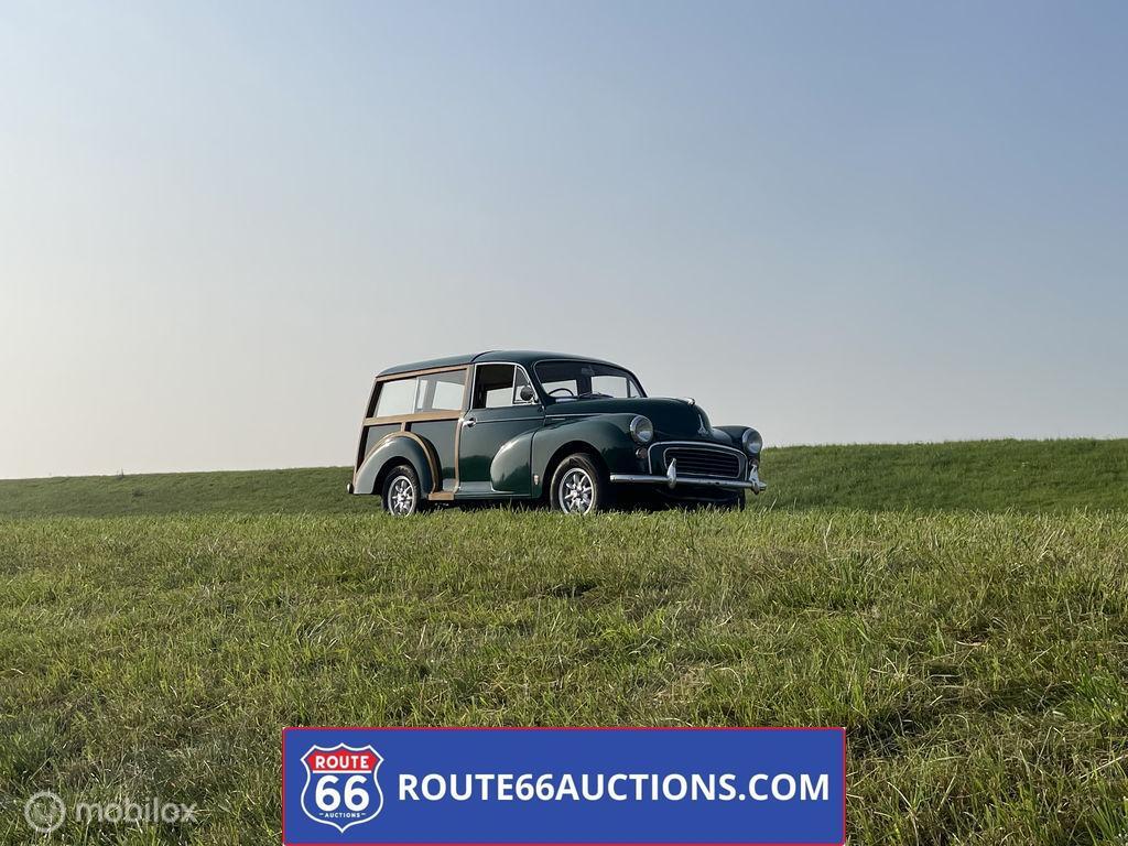Morris Minor 1000 Traveller | 1969 | Route 66 Auctions, Auto's, Oldtimers, Overige merken, Zwart, Bedrijf, Handgeschakeld