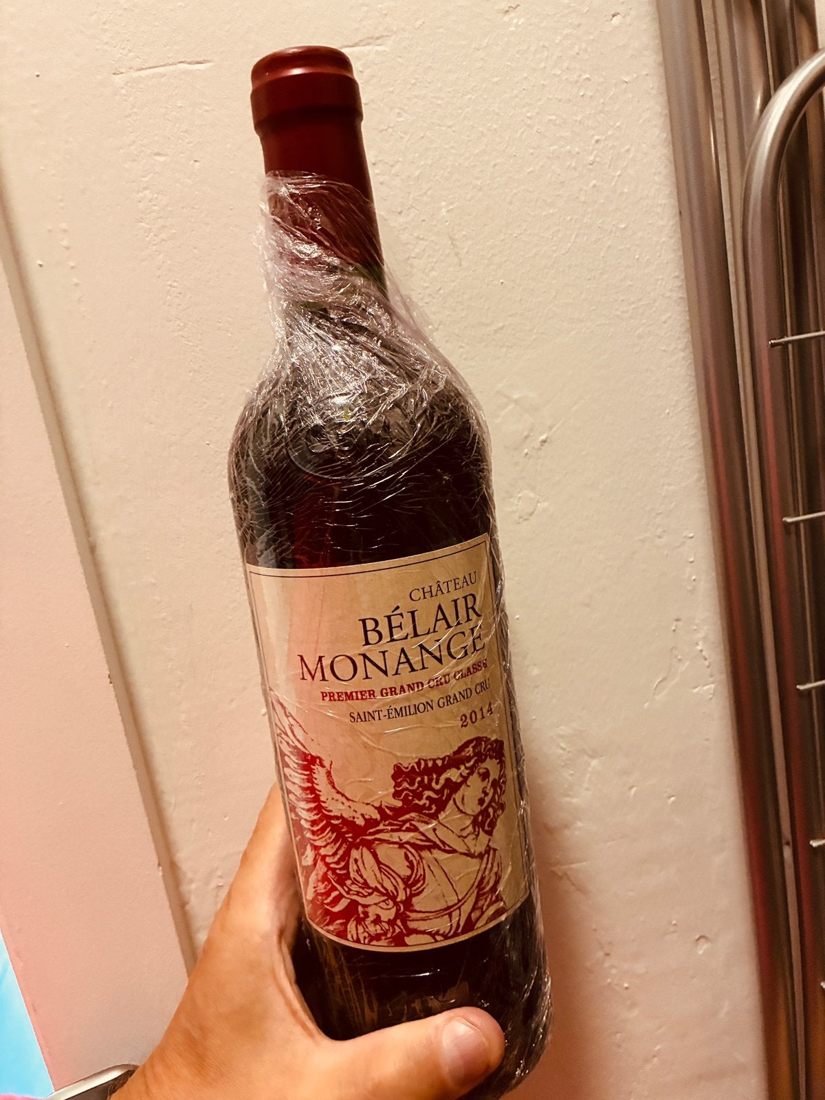 1 x chateau BelAir Monange 2014, Neuf, Pleine, Enlèvement, Vin rouge
