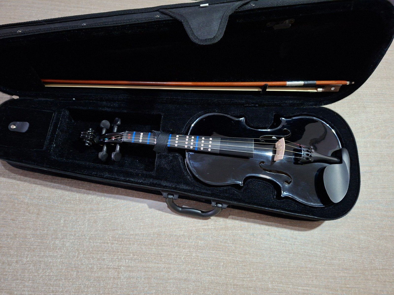 Stagg VN 4/4 viool zwart + softcase + schoudersteun + hars, Muziek en Instrumenten, Ophalen of Verzenden, Zo goed als nieuw, Overige typen